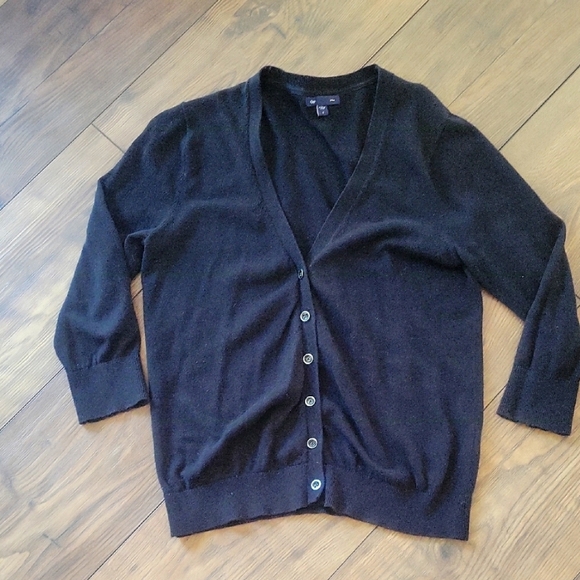 GAP Black Lightweight Women's Cardigan/ Sweater Button Up Size S - Picture 7 of 7